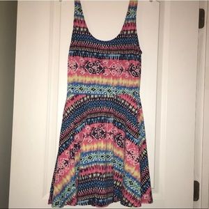 Women’s M above Knee Colorful Boho Dress